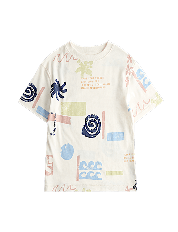 Pure Cotton Graphic T-Shirt (2-8 Yrs)