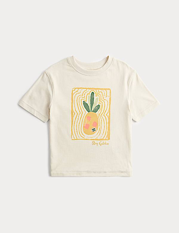 Pure Cotton Graphic T-Shirt (2-8 Yrs) - GR