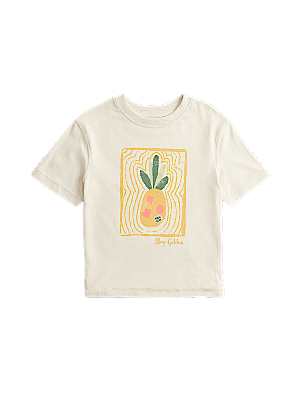 Pure Cotton Graphic T-Shirt (2-8 Yrs)