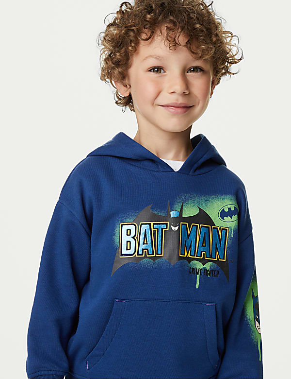 Cotton Rich Batman™ Hoodie (2-8 Yrs)