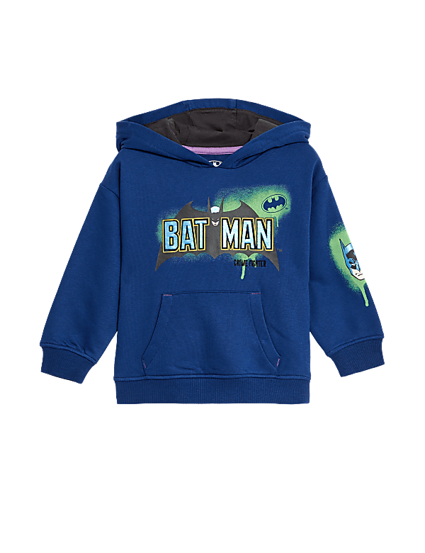 Cotton Rich Batman™ Hoodie (2-8 Yrs)