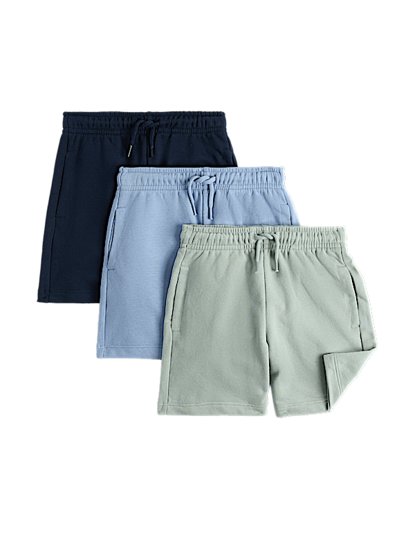 3 Pack Cotton Rich Shorts (2-8 Yrs)
