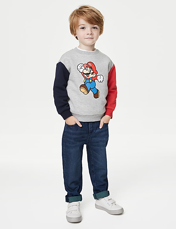 Cotton Rich Super Mario™ Sweatshirt (2-8 Yrs)