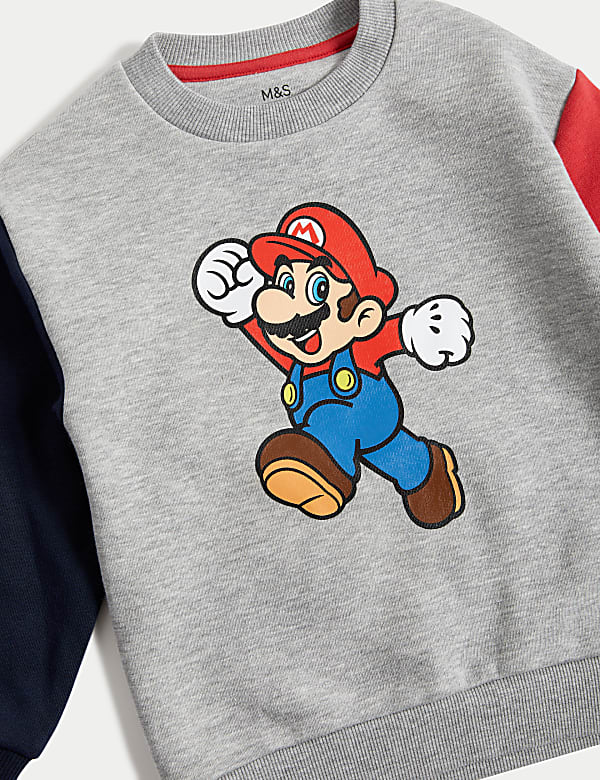 Cotton Rich Super Mario™ Sweatshirt (2-8 Yrs)