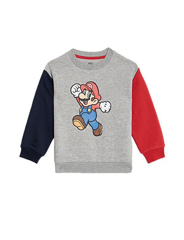 Cotton Rich Super Mario™ Sweatshirt (2-8 Yrs)