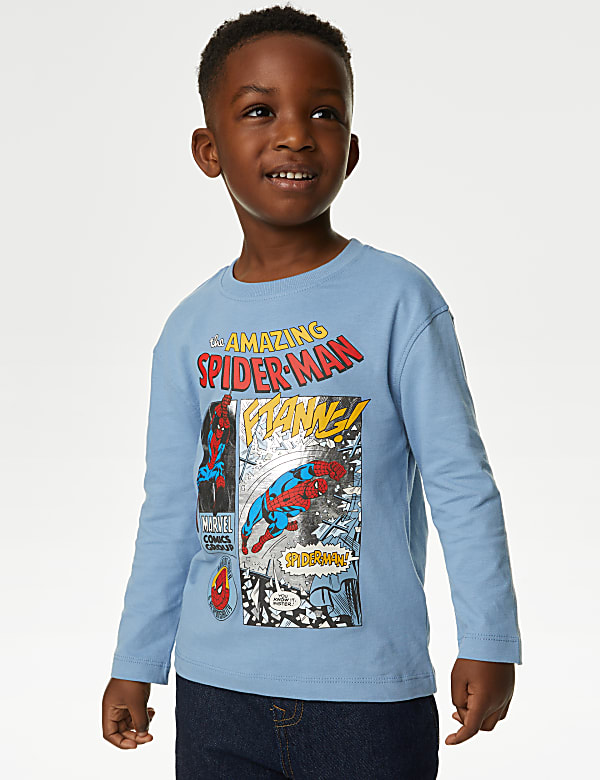 Pure Cotton Spider-Man™ Top (2-8 Yrs) - KG