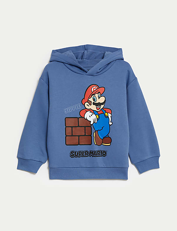 Cotton Rich Super Mario™ Hoodie (2-8 Yrs) - MX