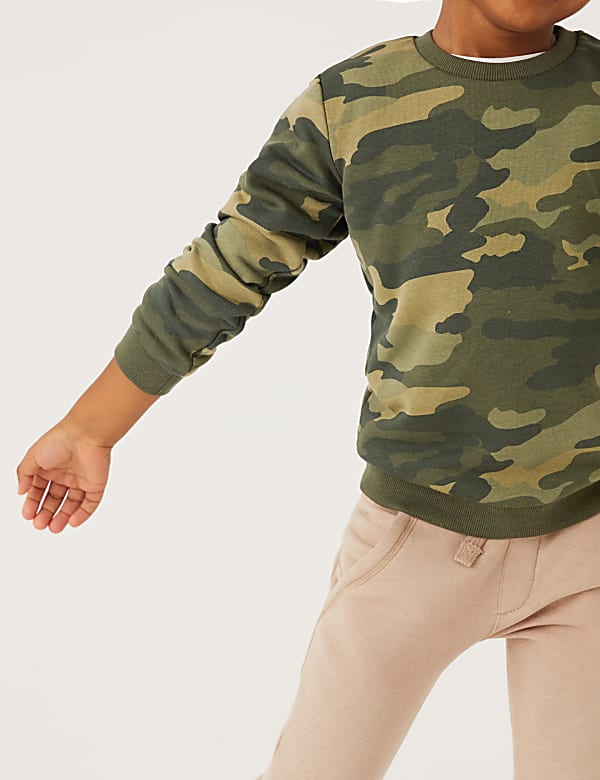 Organic Cotton Camouflage Sweatshirt