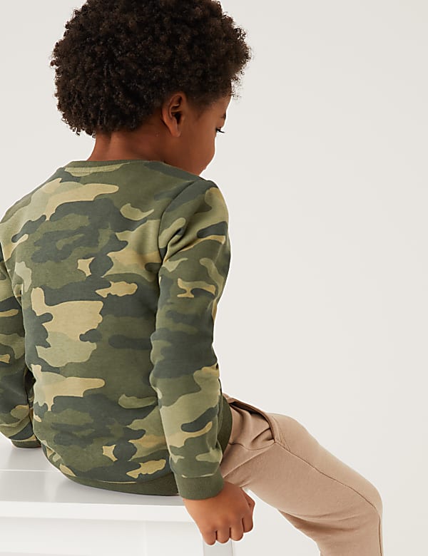 Organic Cotton Camouflage Sweatshirt