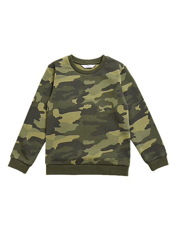 Organic Cotton Camouflage Sweatshirt