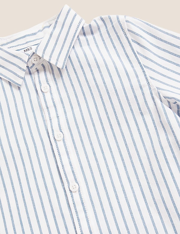 Pure Cotton Striped Oxford Shirt