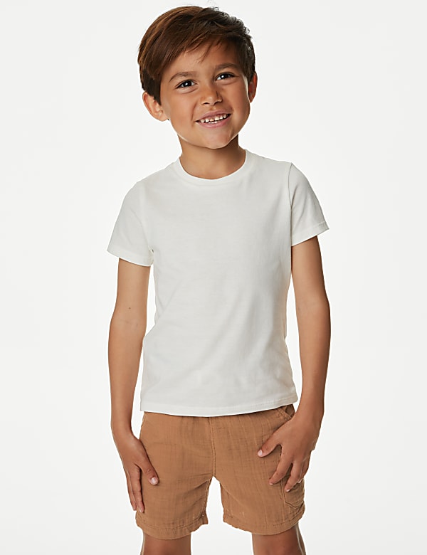 2pc Pure Cotton Shirt & T-Shirt Set (2-8 Yrs)