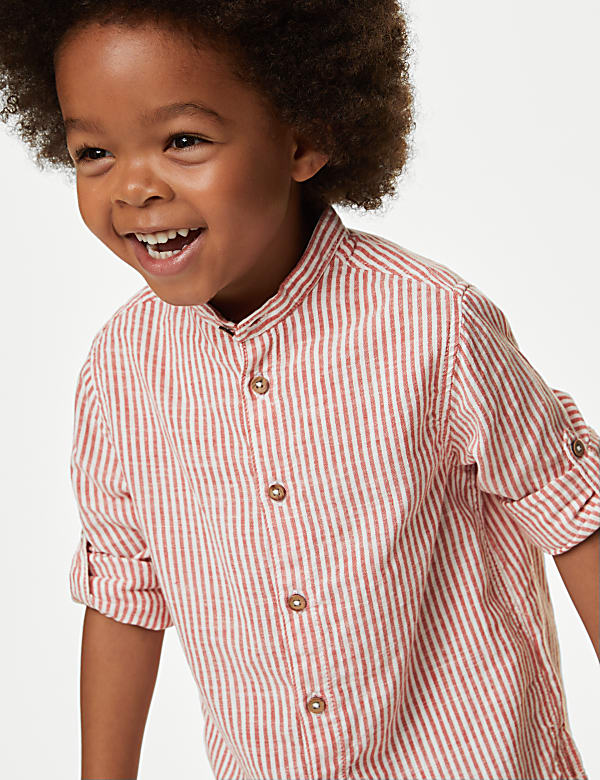 Pure Cotton Striped Shirt (2-8 Yrs)