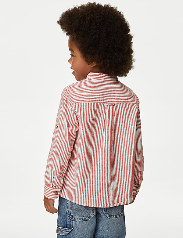 Pure Cotton Striped Shirt (2-8 Yrs)