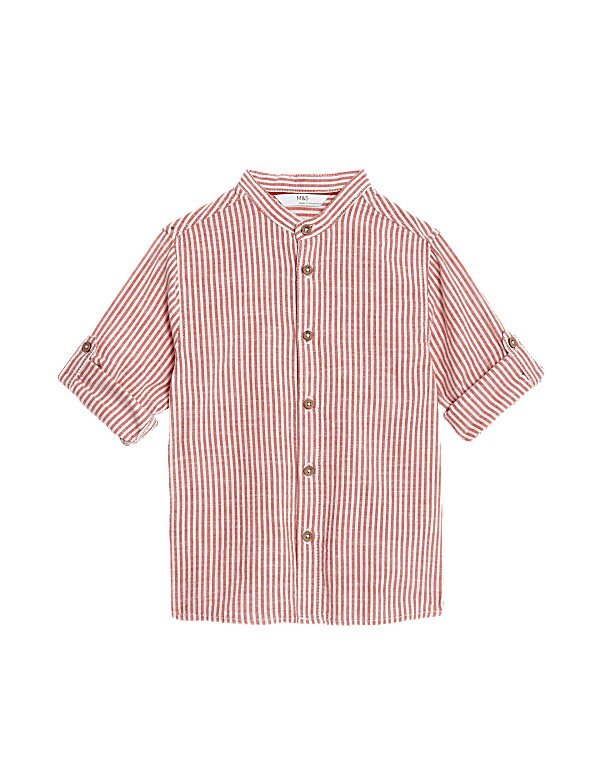 Pure Cotton Striped Shirt (2-8 Yrs)