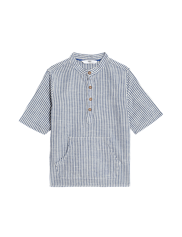 Pure Cotton Striped Shirt (2-8 Yrs)