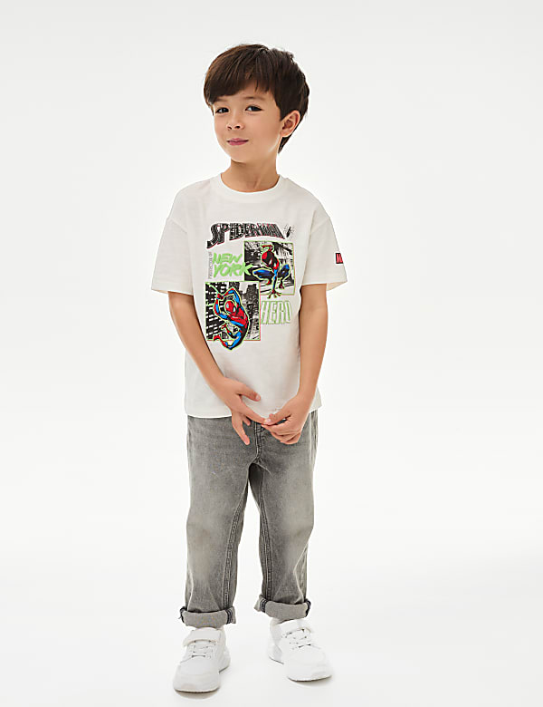 Pure Cotton Spider-Man&trade; T-Shirt (2&ndash;8 Yrs) - ID