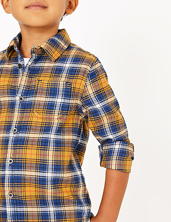 Pure Cotton Checked Shirt (3 Months - 7 Years)