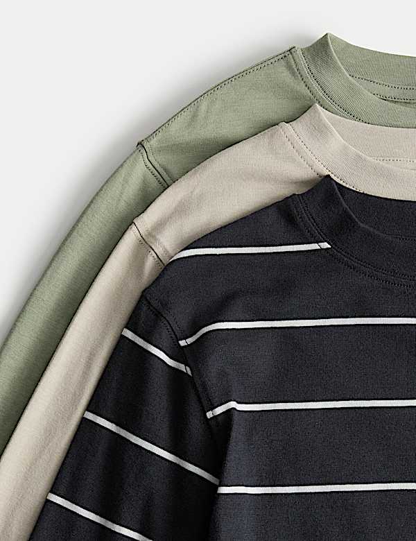 3pk Pure Cotton Tops (2-8 Yrs)