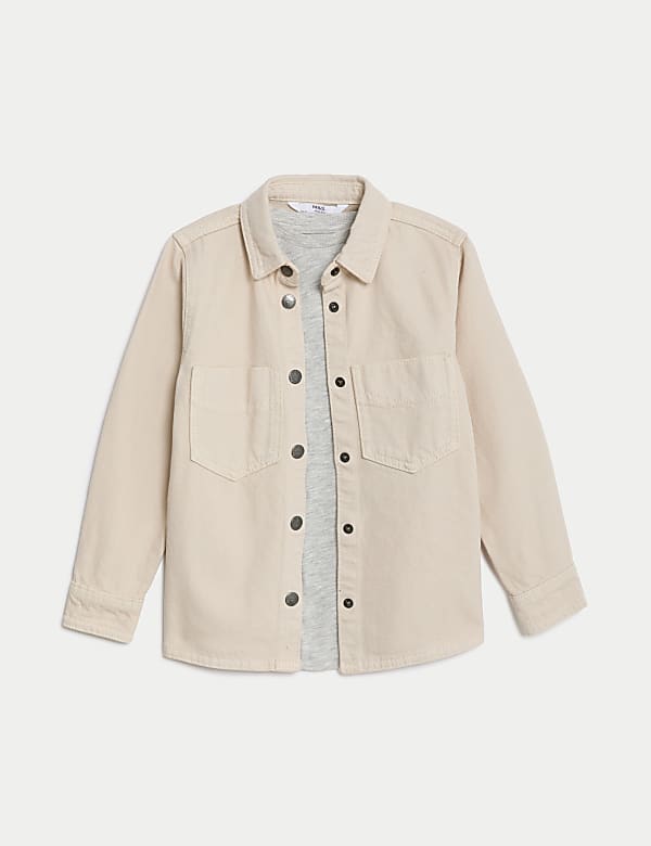 Cotton Rich Shirt & T-Shirt Set (2-8 Yrs) - US