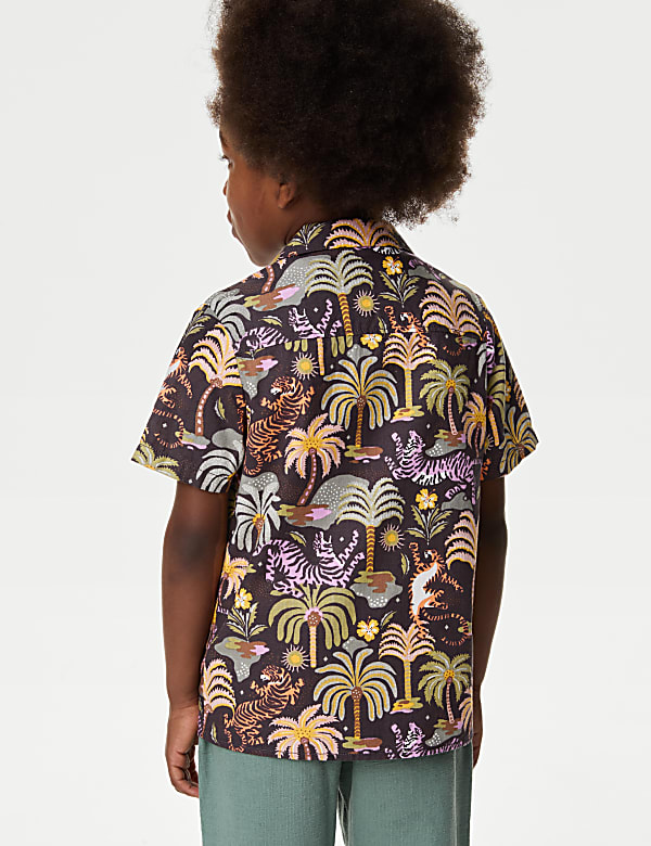 2pc Cotton Rich Safari Shirt & T-Shirt Set (2-8 Yrs)