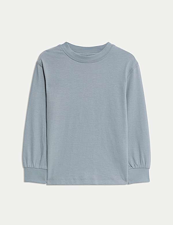 Pure Cotton Long Sleeve T-shirt (2-8 Yrs)