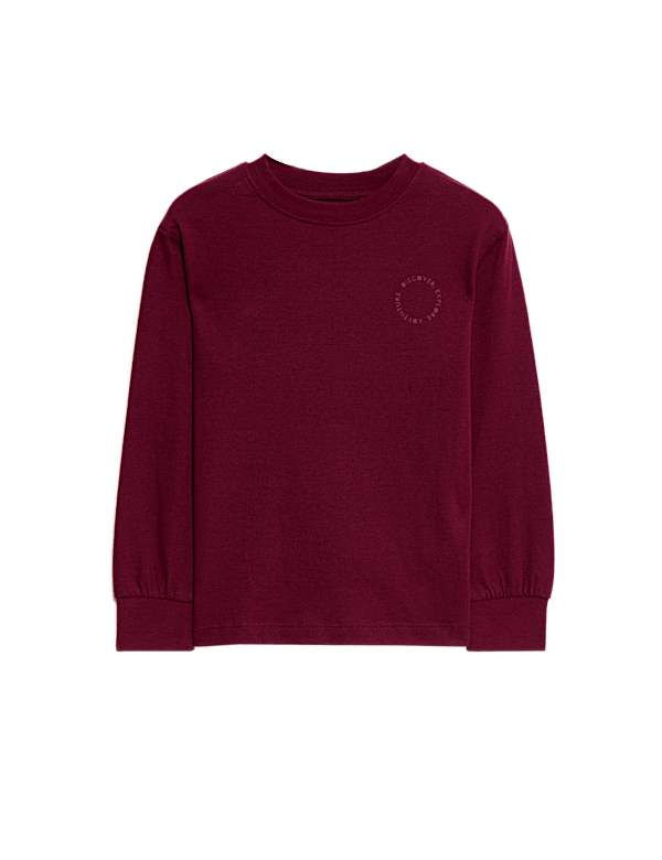 Pure Cotton Long Sleeve T-shirt (2-8 Yrs)