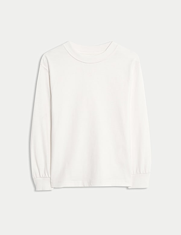 \nחולצת טי עם שרוול ארוך מכותנה טהורה (8-2 שנים) - IL