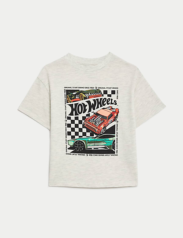 T shirt 100 coton a motif Hot Wheels du 2 au 8 ans LIGHT GREY T shirts M S FR