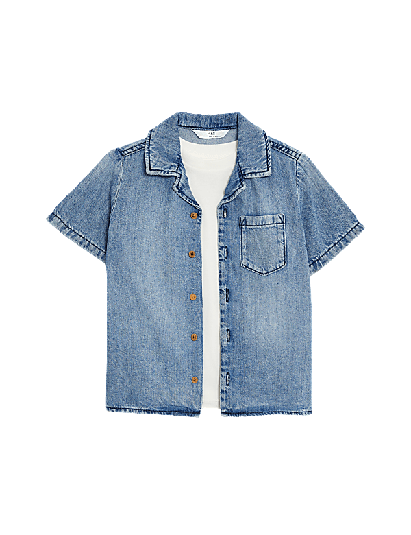 2pc Denim Shirt and T-Shirt (2-8 Yrs)
