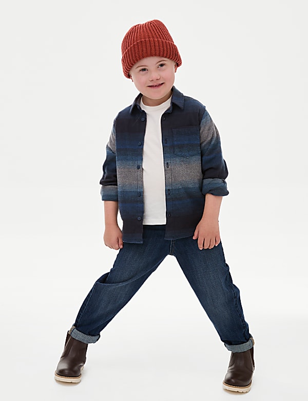 2pc Cotton Rich Striped Shirt & T-Shirt Set (2-8 Yrs)
