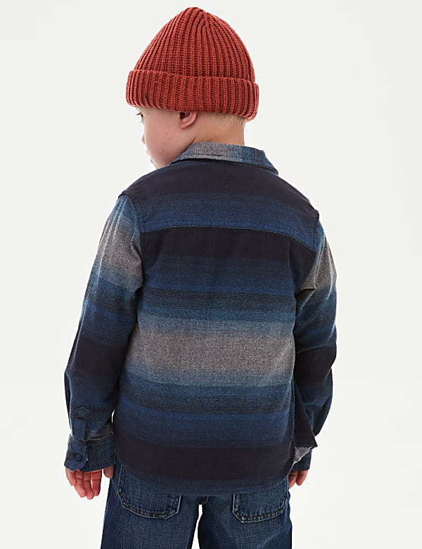 2pc Cotton Rich Striped Shirt & T-Shirt Set (2-8 Yrs)