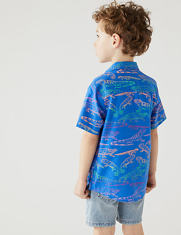 2pc Pure Cotton Shirt & T-Shirt Set