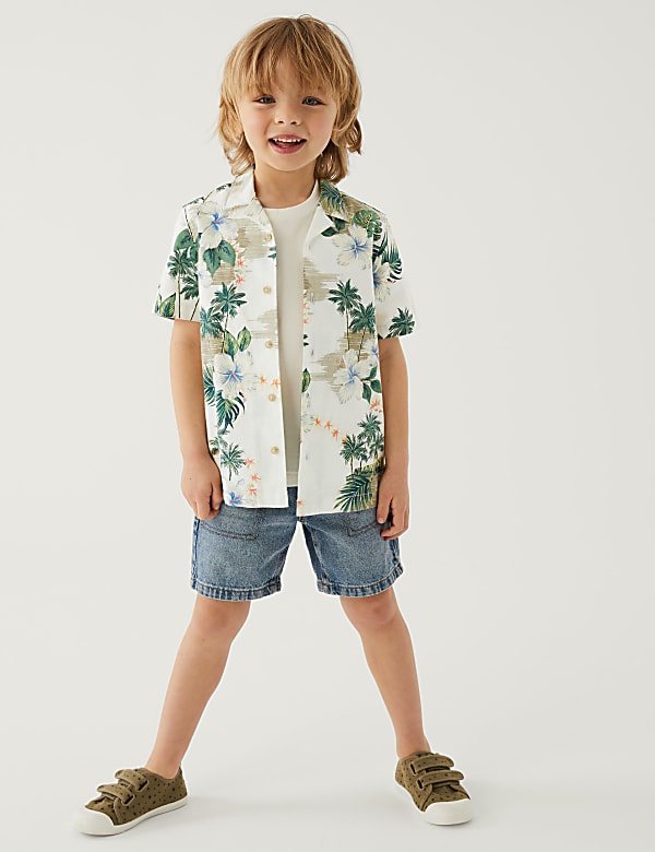 Pure Cotton Hawaiian Shirt