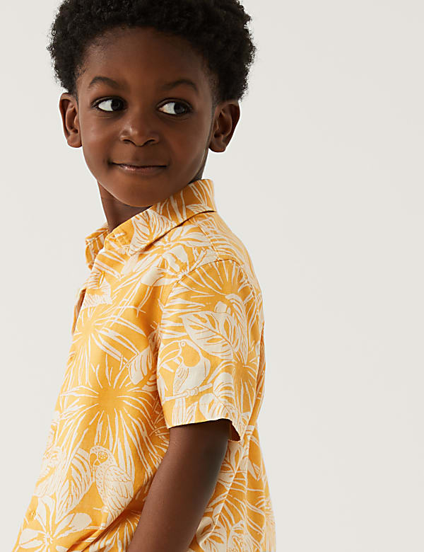 Pure Cotton Parrot Shirt