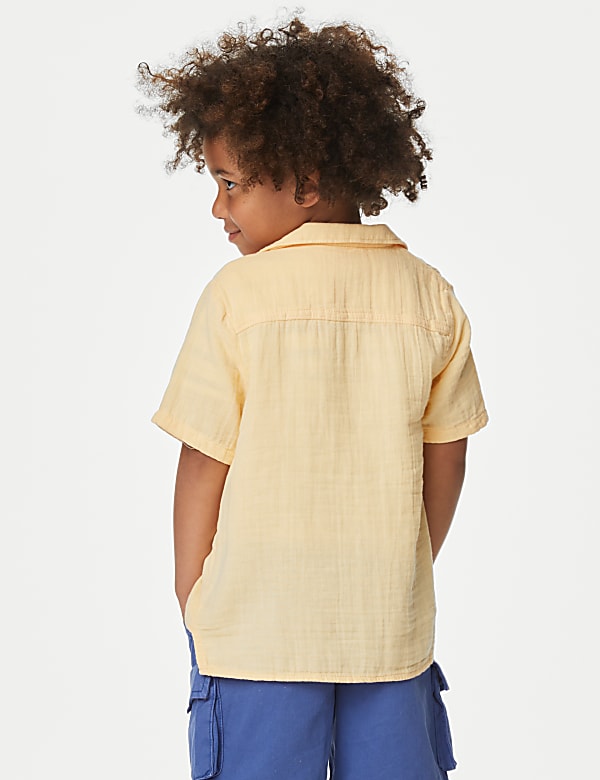 2pc Pure Cotton Shirt & T-Shirt Set