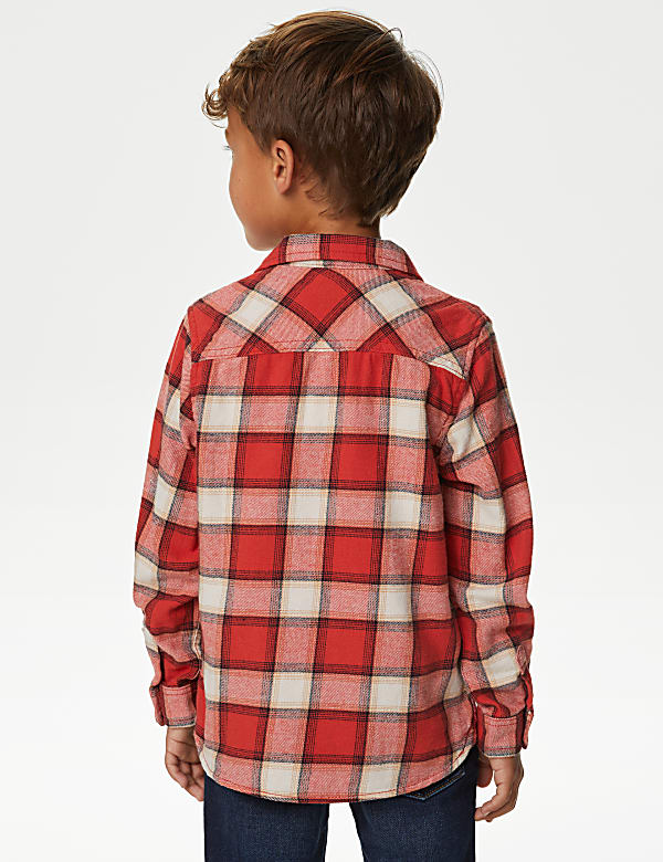 Pure Cotton Checked Shirt and T-Shirt (2-8 Yrs)