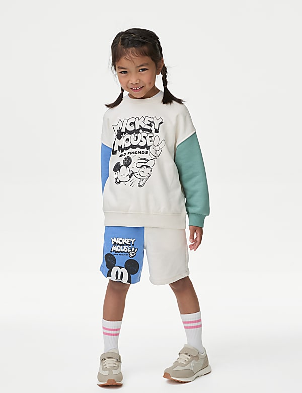 Cotton Rich Mickey™ Shorts (2-8 Yrs)