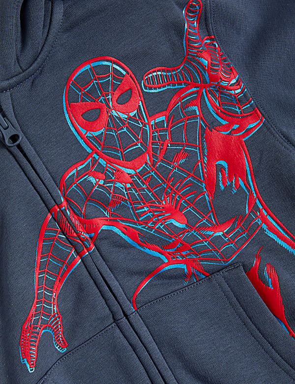 Cotton Rich Spider-Man™ Zip Hoodie (2-8 Yrs)