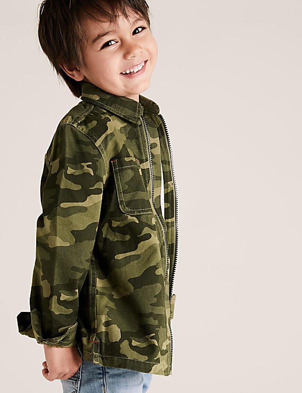 2 Piece Cotton Camo Shirt with T-Shirt (2-7 Yrs)