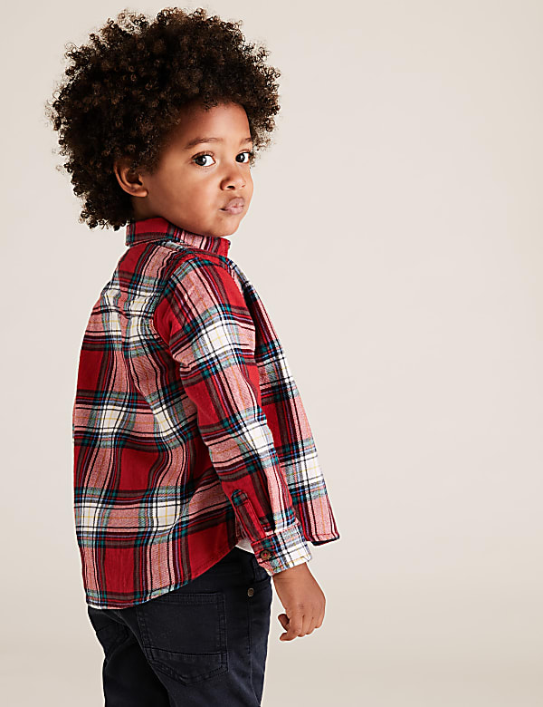 2 Piece Cotton Shirt & T-Shirt Set (2-7 Yrs)