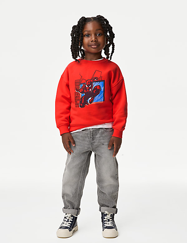 Cotton Rich Spider-Man™ Graphic Sweatshirt (2-8 Yrs)