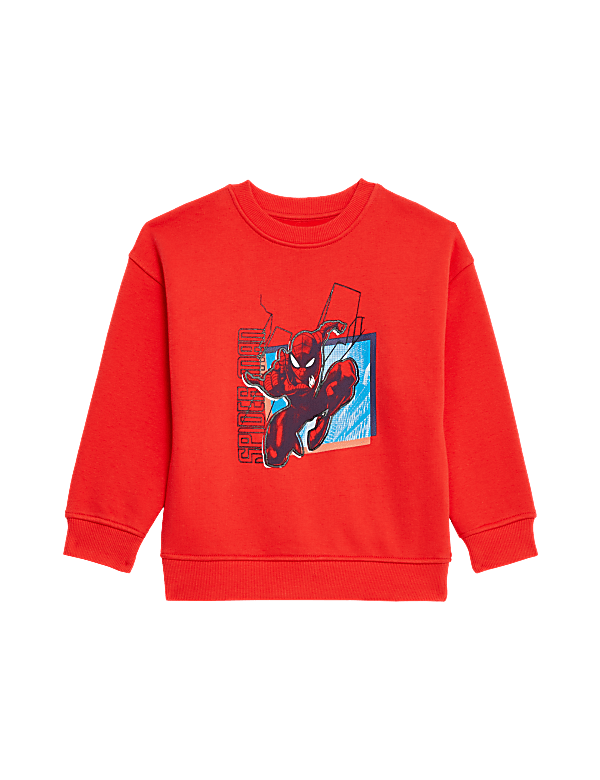 Cotton Rich Spider-Man™ Graphic Sweatshirt (2-8 Yrs)