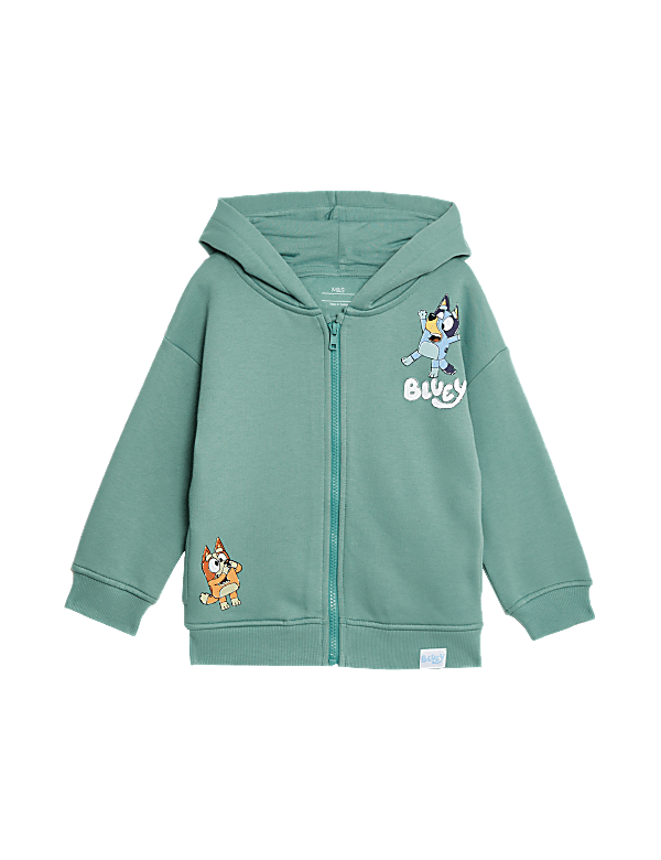 Cotton Rich Bluey™ Zip Hoodie (2-8 Yrs)