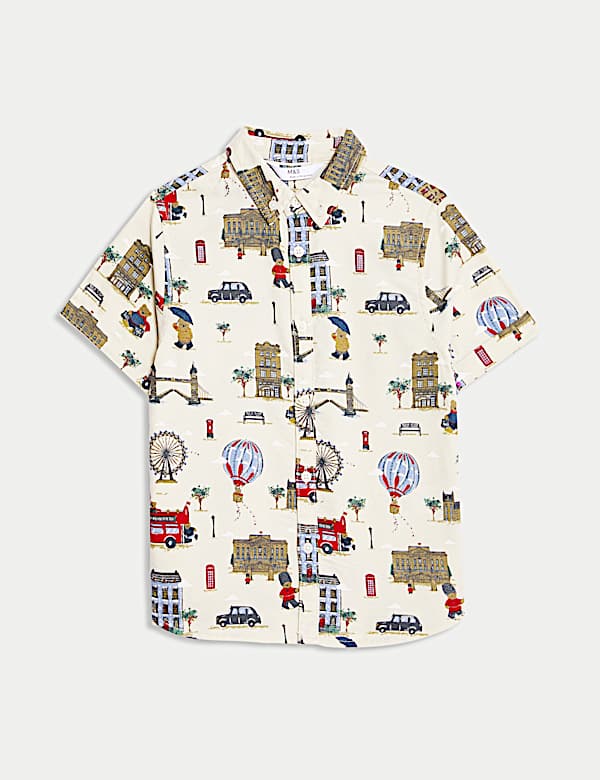 Pure Cotton London Print Shirt (2-8 Yrs)