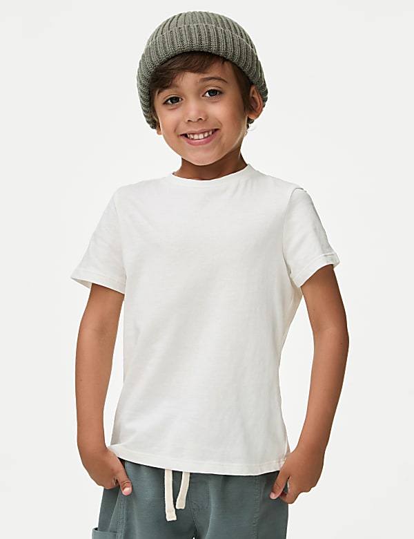 2pc Pure Cotton Checked Shirt & T-Shirt Set (2-8 Yrs)