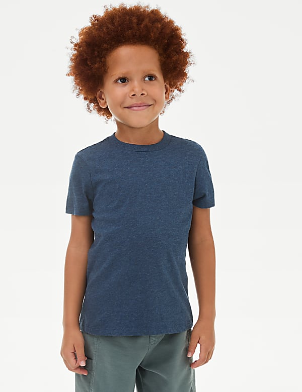2pc Pure Cotton Checked Shirt & T-Shirt Set (2-8 Yrs)