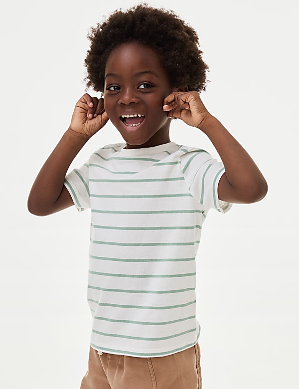 2pc Pure Cotton Shirt & T-Shirt Set (2-16 Yrs)