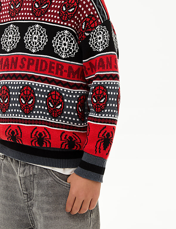 Pure Cotton Spider-Man™ Jumper (2-8 Yrs)