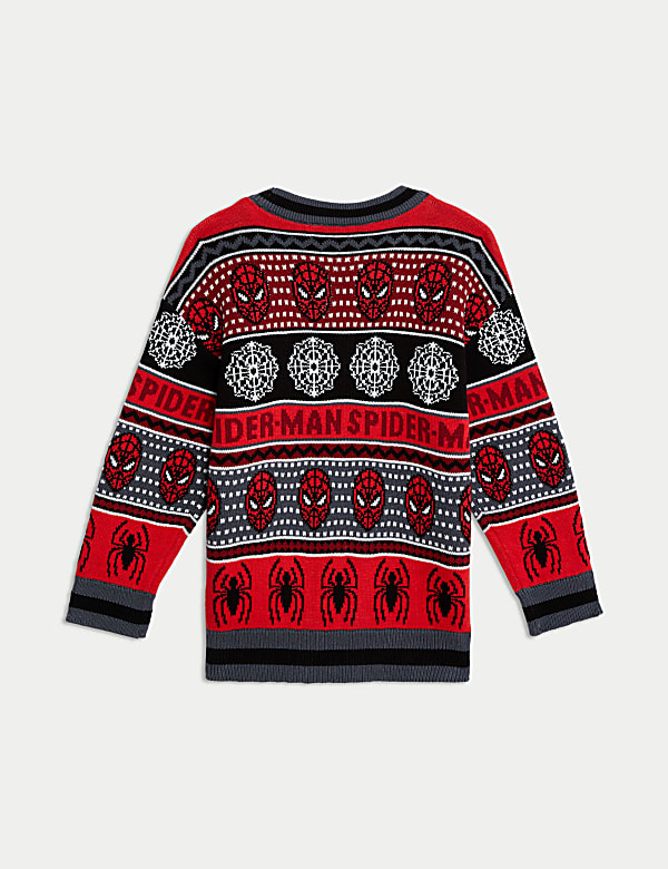 Pure Cotton Spider-Man™ Jumper (2-8 Yrs)